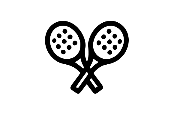 Crossed Padel Rackets Outline Icon Explained