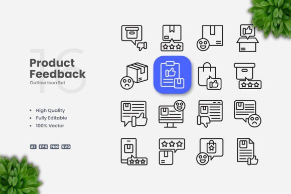 Product Feedback Outline Icons: A Versatile Visual Toolkit for Modern Design Projects