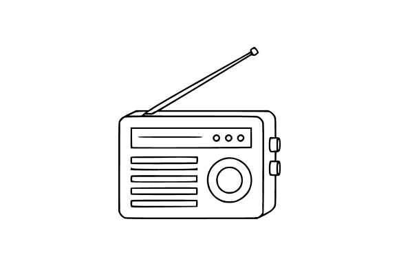 Radio Receiver Clip Art for Creative Projects