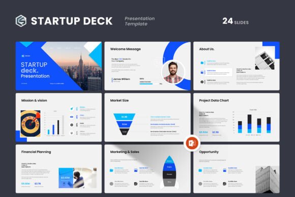 Startup Deck PowerPoint Template Overview