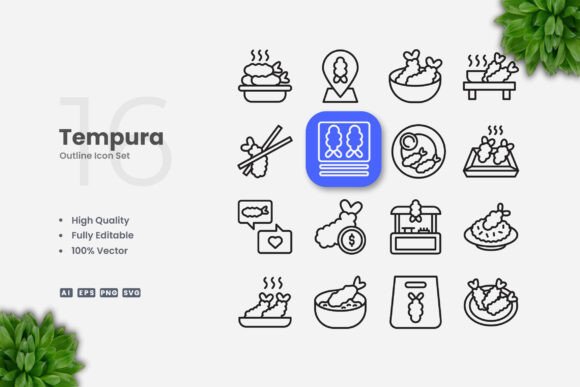 Tempura Outline Icons: A Clean, Versatile Vector Icon Set for Modern Projects