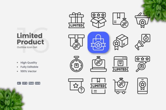 The Versatile Utility of Limited Product Outline Icons in Modern Design