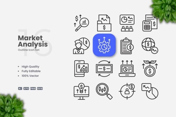 Understanding Market Analysis Outline Icons for Modern Design Needs