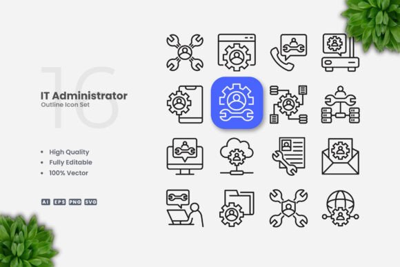 Why IT Administrator Outline Icons Simplify Digital Communication